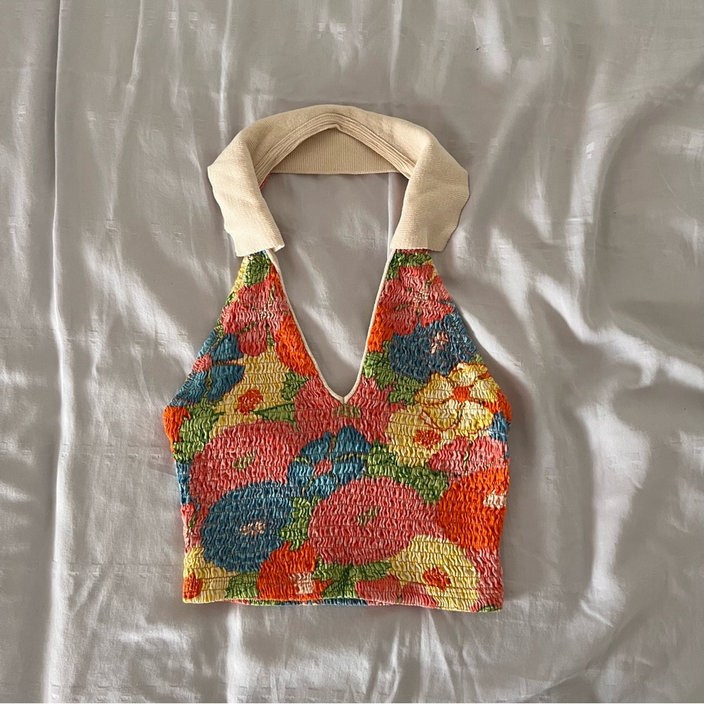 ZARA Cropped Halter Top
